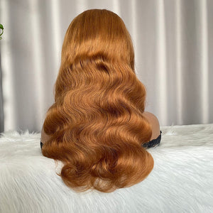 5x5 Closure Wig Body Wave Human Hair Lace Wigs Color 30