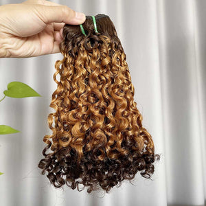 12A Water Curl Hair Double Drawn Color T4/30/4