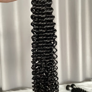 10A Kinky Curly Hair Bundles Natural Color Virgin Human Hair Weft Free Shipping