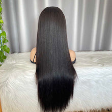 Drawstring Glueless Human Hair Wig Straight Hair 13x4 Lace Frontal Wig
