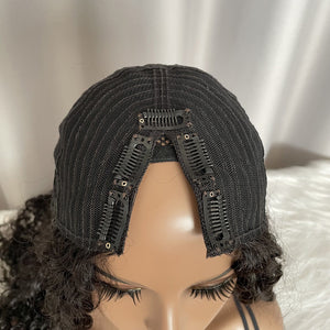 V Part Wig Deep Wave Glueless Virgin Human Hair Wigs
