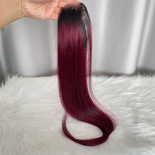 Burgundy Hair Bundles 1b/99J Straight Human Hair Weft 100 gram