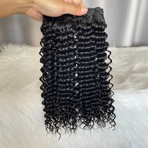 12A SDD Deep Curly Human Hair Bundles Natural Color Raw Hair