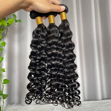 Indian Curly Human Hair Bundles with  Lace Closure Natural Color Virgin Hair