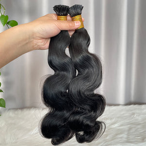 I Tip Hair Extensions Body Wave Human Hair
