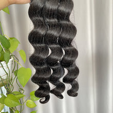 10A Loose Deep Wave Hair Bundles Natural Color Virgin Human Hair Weft Free Shipping