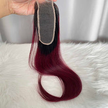 Burgundy Hair Bundles 1b/99J Straight Human Hair Weft 100 gram