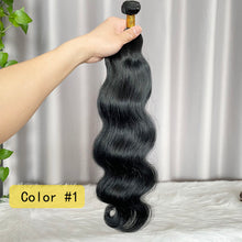 12A Colored Body Wave Human Hair Bundles SDD Hair Weft
