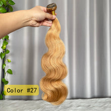 12A Colored Body Wave Human Hair Bundles SDD Hair Weft