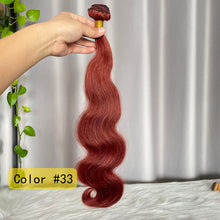 12A Colored Body Wave Human Hair Bundles SDD Hair Weft