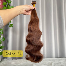 12A Colored Body Wave Human Hair Bundles SDD Hair Weft