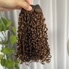 P4/30 12A Pixie Curl Double Drawn Human Hair Weft