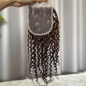 P4/30 12A Pixie Curl Double Drawn Human Hair Weft