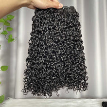 Pixie Water Curl Human Hair Bundles with Closure Frontal SDD Double Drawn