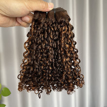 P4/30 12A Pixie Curl Double Drawn Human Hair Weft