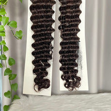 Tape In Hair Extensions Deep Wave Human Hair 40pcs/100g