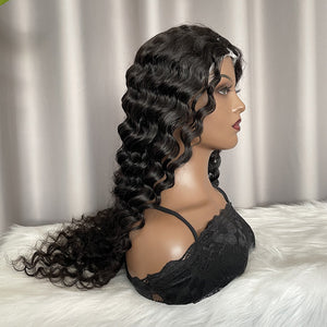 V Part Wig Deep Wave Glueless Virgin Human Hair Wigs