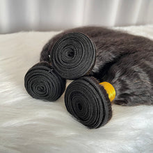 9A Kinky Straight Hair Bundles Natural Color Virgin Human Hair Weft Free Shipping