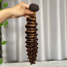 SDD P4/27 Deep Wave 100% Human Hair Lace Closure & Frontal Hair 12A