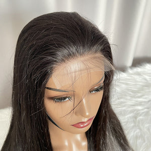 12A 4x4 Closure Wig Straight Human Hair Lace Wig