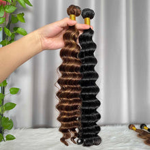 12A Loose Deep Wave Human Hair Bundles Double Drawn Hair Weft