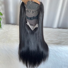 4x4 Closure Wig Straight Human Hair Lace Wigs Natural Color
