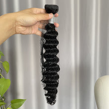 10A Deep Wave Hair Bundles Natural Color Virgin Human Hair Weft Free Shipping