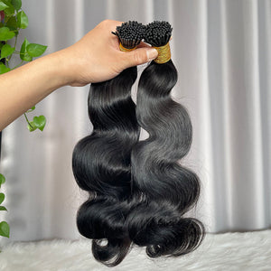 I Tip Hair Extensions Body Wave Human Hair