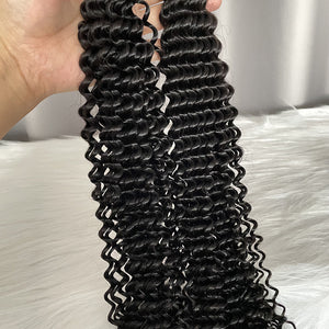 10A Kinky Curly Hair Bundles Natural Color Virgin Human Hair Weft Free Shipping
