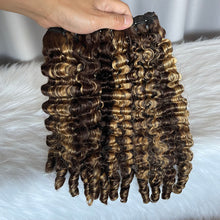SDD Burmese Curl Human Hair Bundles Color P4/27 Double Drawn