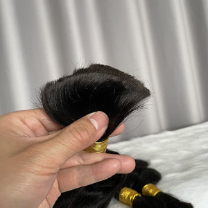 Bulk Hair Body Wave Human Hair Extensions 100g/piece