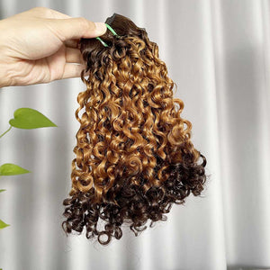 12A Water Curl Hair Double Drawn Color T4/30/4