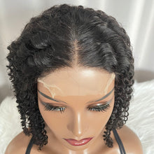 4x4 Closure Bob Wig Kinky Curly Human Hair Lace Wig