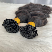 Feelove K Tip Human Hair Extensions Body Wave Natural Color Virgin Hair