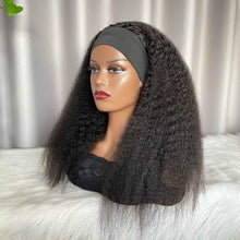 Kinky Straight Headband Wig 100% Human Hair 200% Density 10A Grade