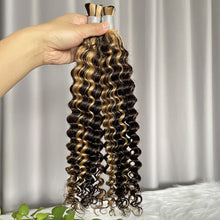 Bulk Hair Extensions for Braiding Hair Deep Wave P4/27 Human Hair