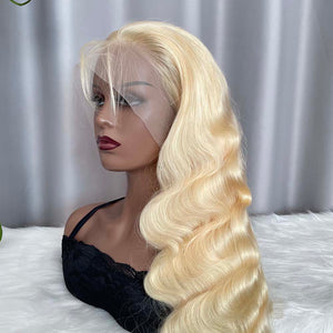 Blonde 13x4 Frontal Wig Body Wave 613 Human Hair Lace Wigs