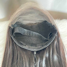 Drawstring Glueless Human Hair Wig Straight Hair 13x4 Lace Frontal Wig