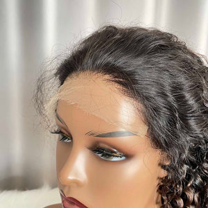 HD 5x5 Lace Closure Wig Jerry Curly Human Hair Wigs T1b/4