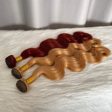 12A Colored Body Wave Human Hair Bundles SDD Hair Weft