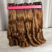 SDD Bouncy Curls Human Hair Bundles with Lace Frontal Color #30 Hair