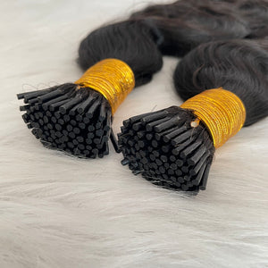 I Tip Hair Extensions Body Wave Human Hair