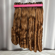 SDD Bouncy Curls Human Hair Bundles with Lace Frontal Color #30 Hair