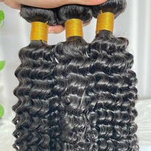 9A Kinky Curly Hair Bundles Natural Color Virgin Human Hair Weft Free Shipping