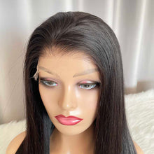 Drawstring Glueless Human Hair Wig Straight Hair 13x4 Lace Frontal Wig