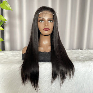 12A 4x4 Closure Wig Straight Human Hair Lace Wig