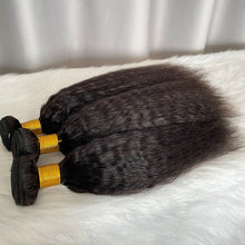 9A Kinky Straight Hair Bundles Natural Color Virgin Human Hair Weft Free Shipping
