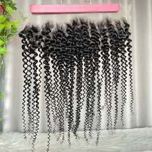 13x4 Frontal Kinky Curly Human Hair Lace Frontal Natural Color