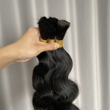 Bulk Hair Body Wave Human Hair Extensions 100g/piece