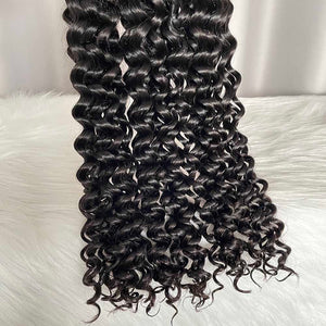 12A Bulk Hair Water Wave Human Hair Extensions 100g per Piece Braiding Hair
